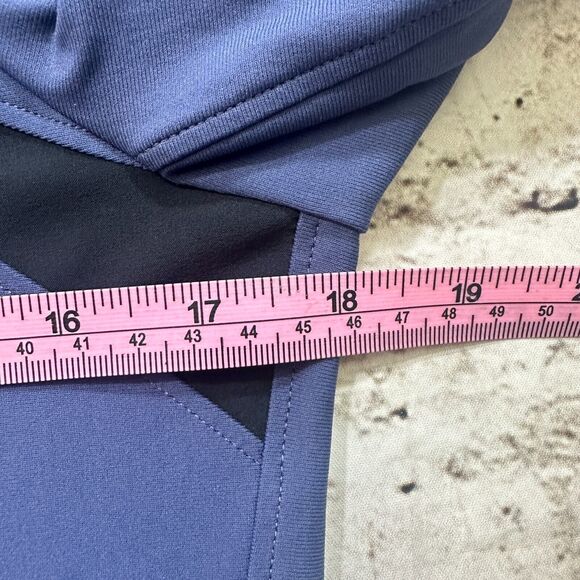 Under Armour Sweater Womens Small Blue 1/4 Zip Heat Gear‎ Long Sleeve Fitted - Picture 7 of 10